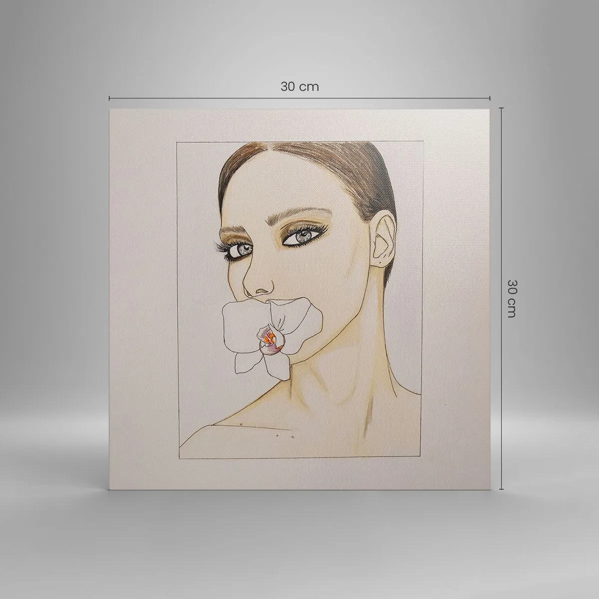 Canvas picture - Symbol of Elegance and Beauty - 30x30 cm