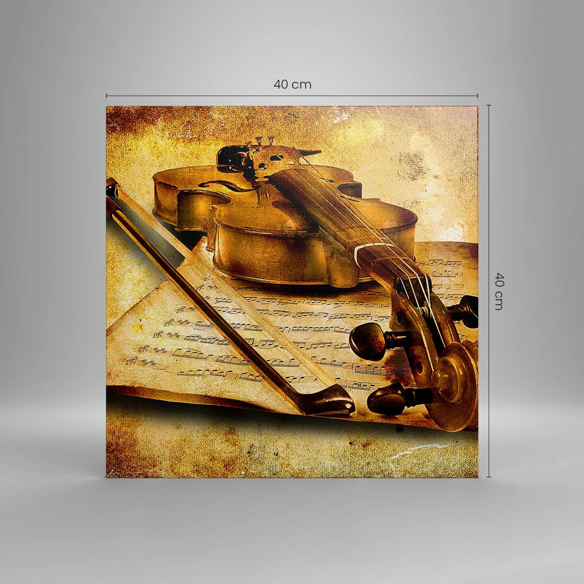Impression sur toile - Image sur toile - Besoin immédiat d'un virtuose - 40x40 cm