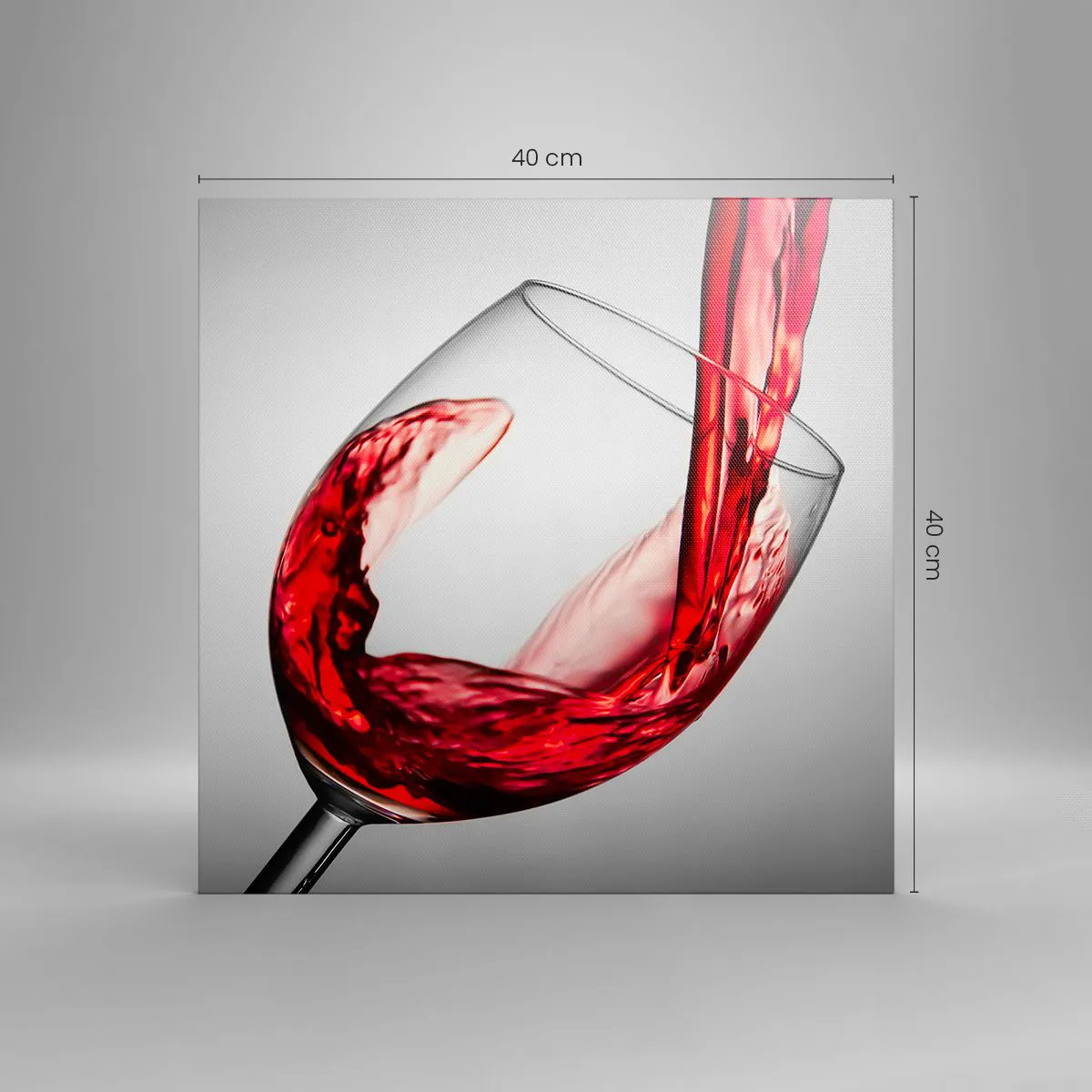 Obraz na płótnie - Barwa - ruch - dźwięk - 40x40 cm