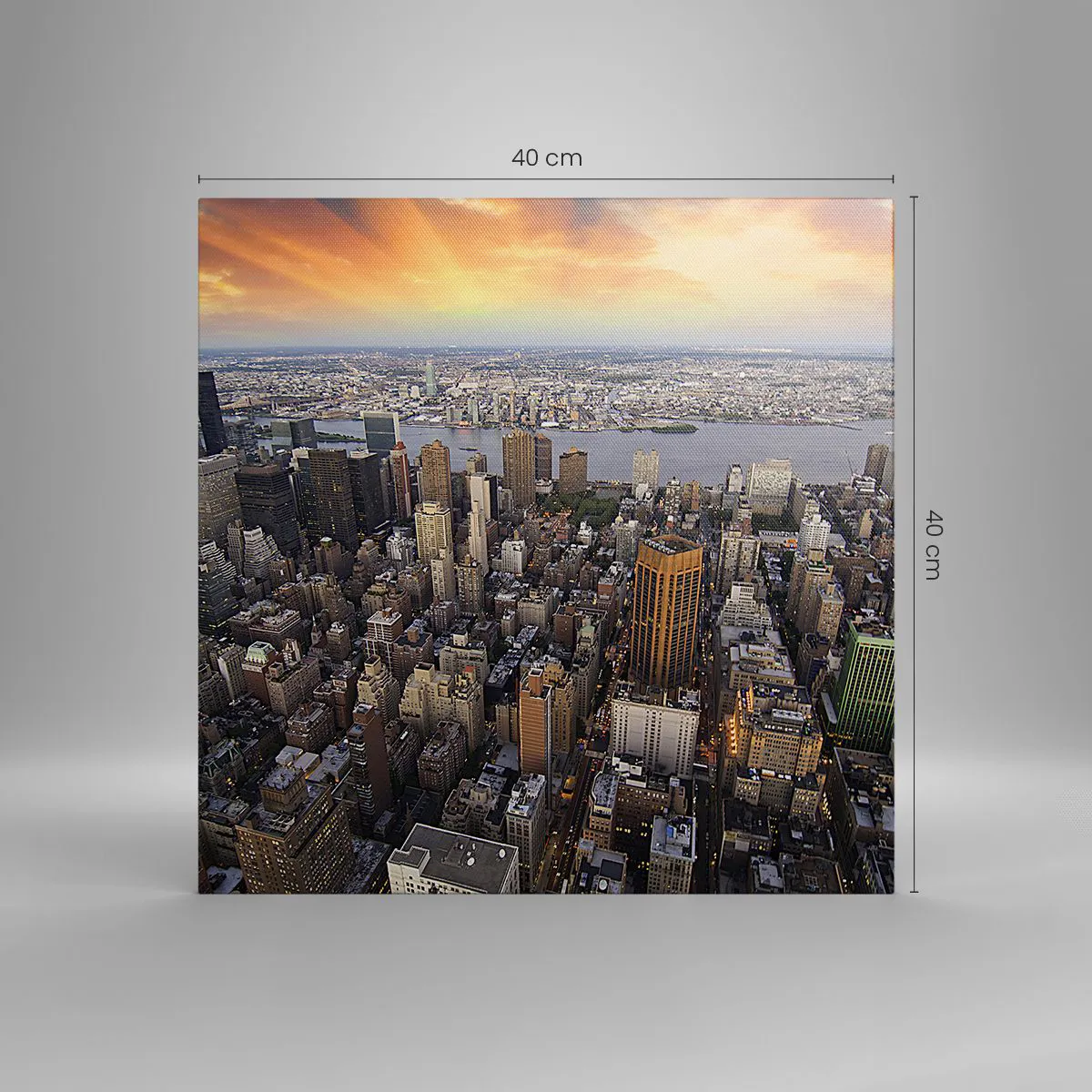 Tablou pe pânză - Inima care bate în timpul nostru - 40x40 cm