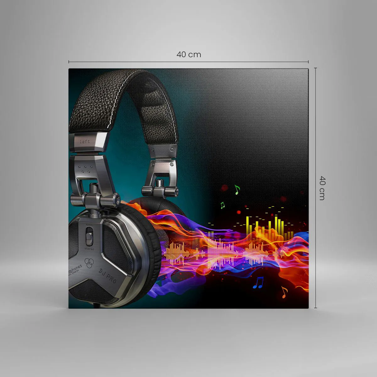 Canvas picture - In the Fire of Music - 40x40 cm