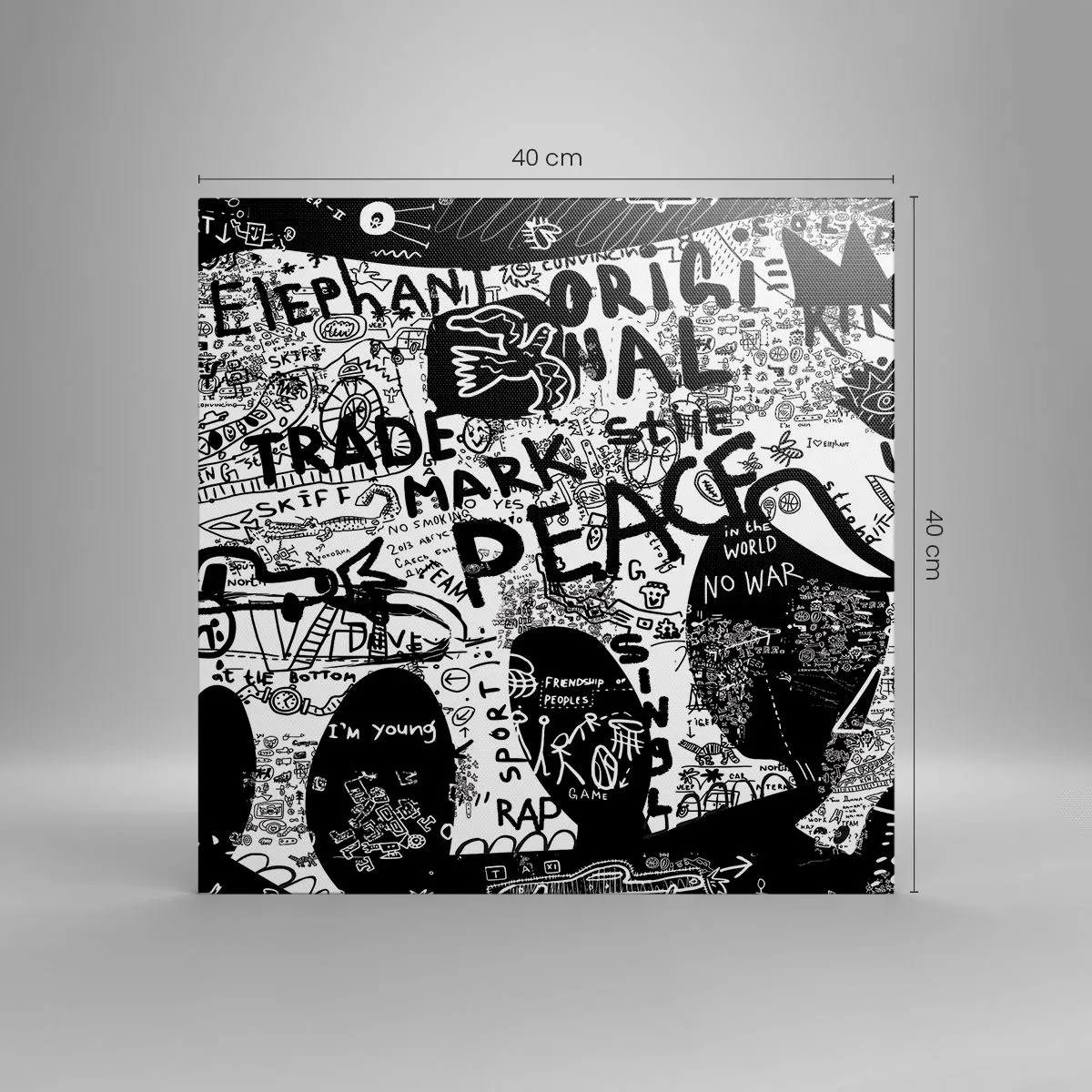 Canvas picture - Rich World of the Street - 40x40 cm