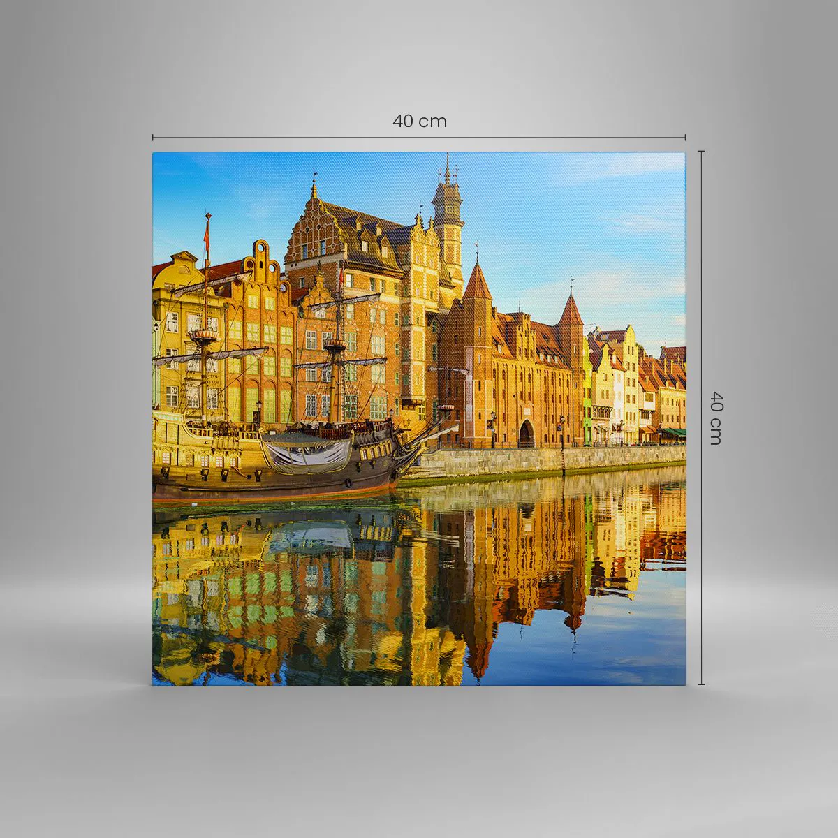 Canvas picture - Mirror Reflection of the Past - 40x40 cm