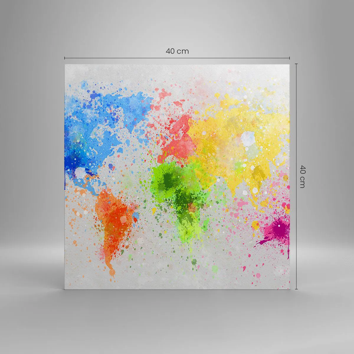 Vászonkép - A világ minden színe - 40x40 cm