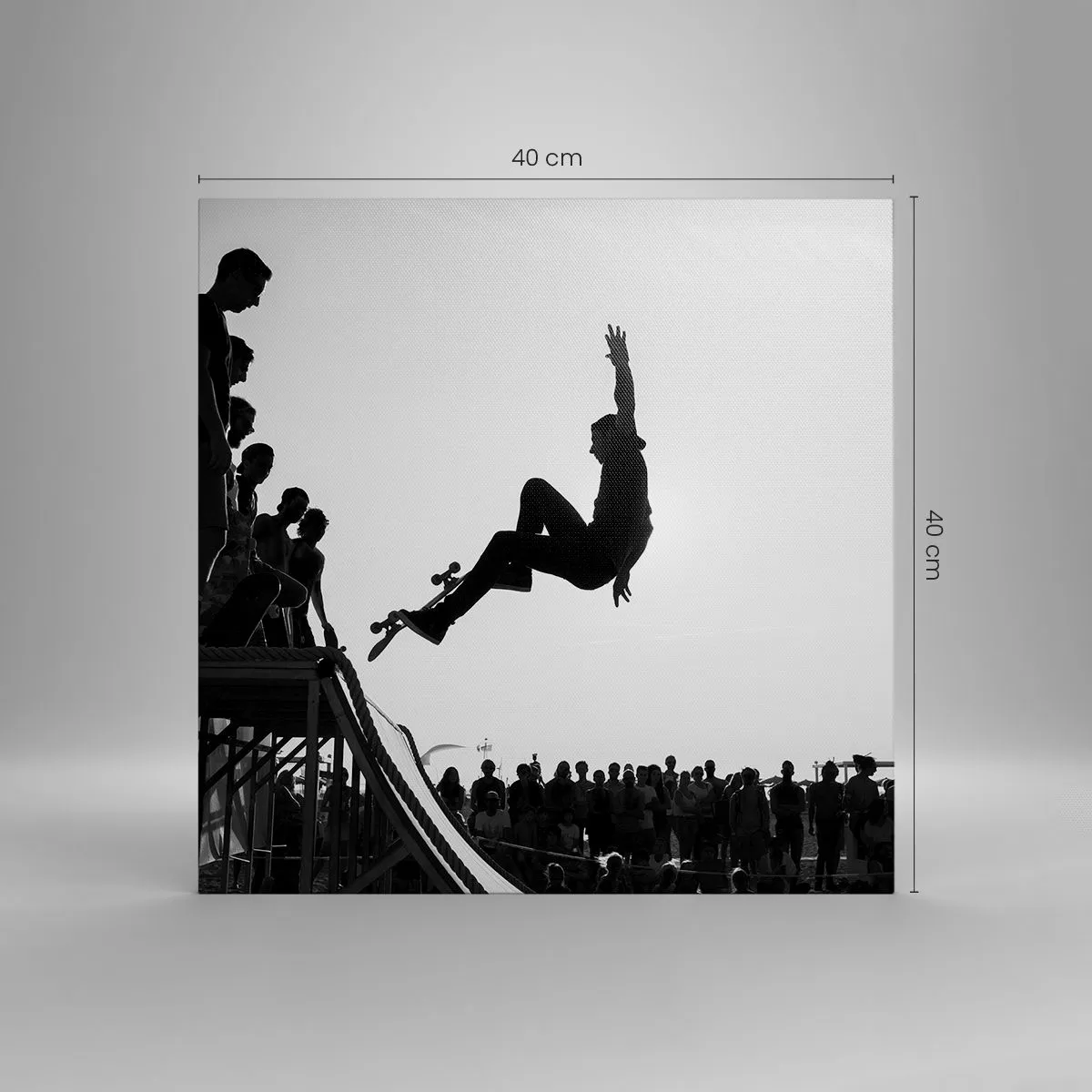 Schilderen op canvas - Helden en kijkers - 40x40 cm