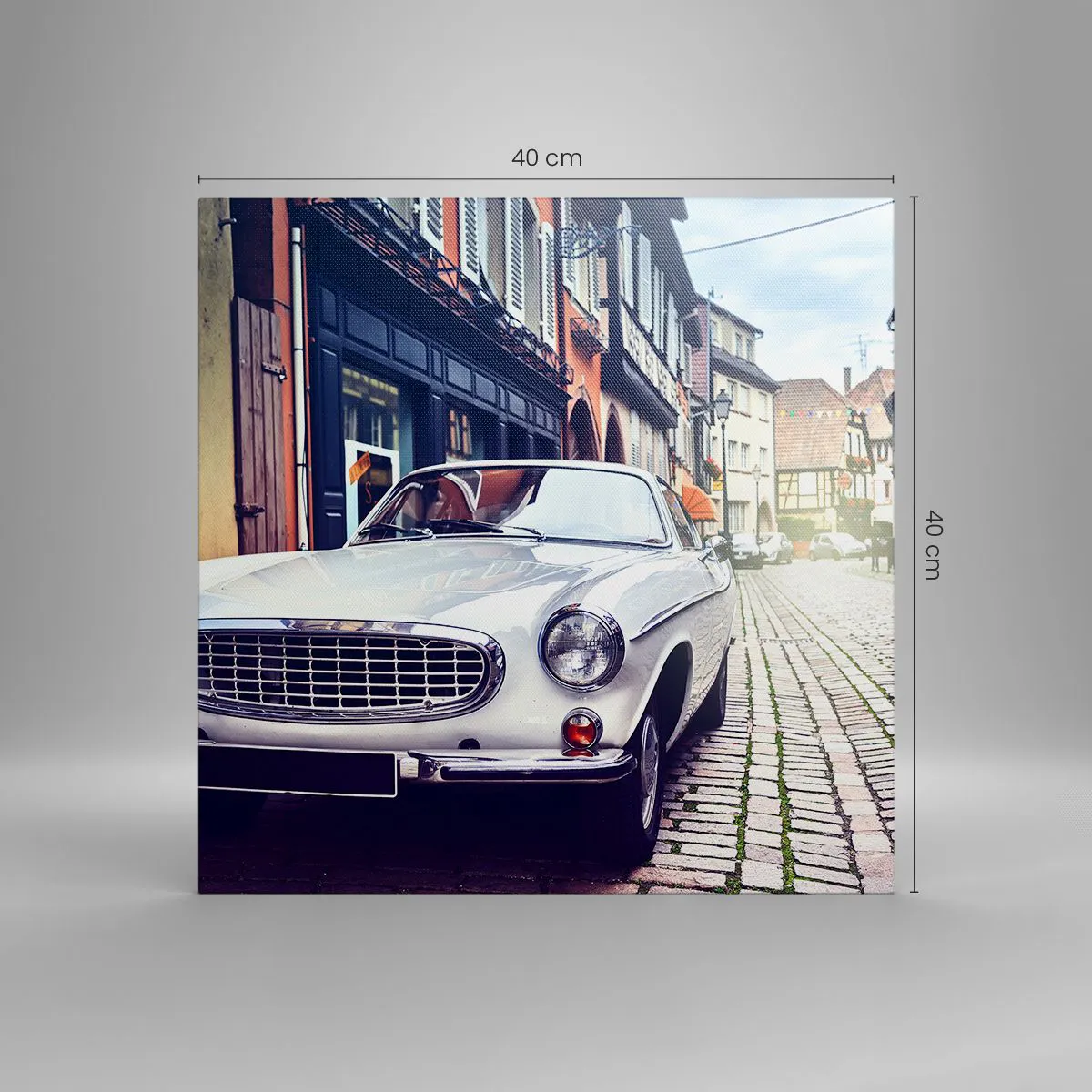 Lærredstryk - Billede på lærred - Fortiden er i dag - 40x40 cm