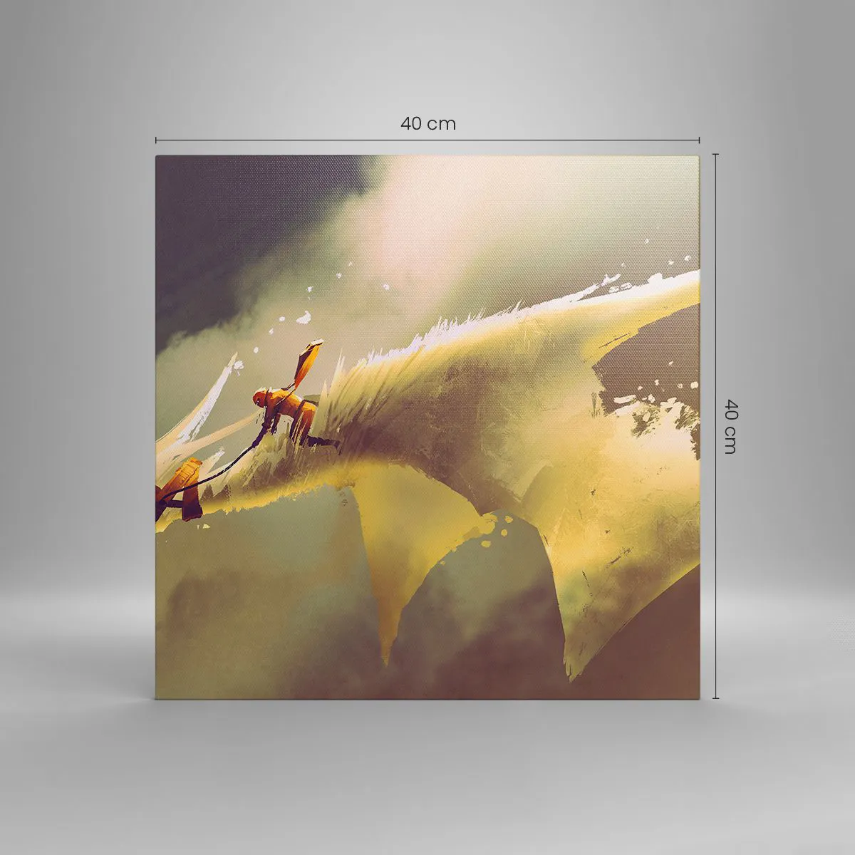 Canvas picture - To the Rescue of the World - 40x40 cm