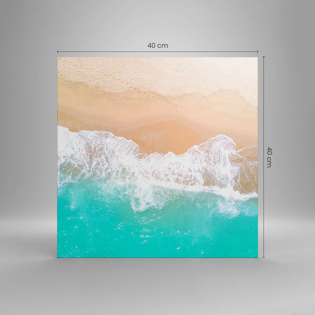 Quadro su tela - Stampe su Tela - Un tocco carezzevole - 40x40 cm