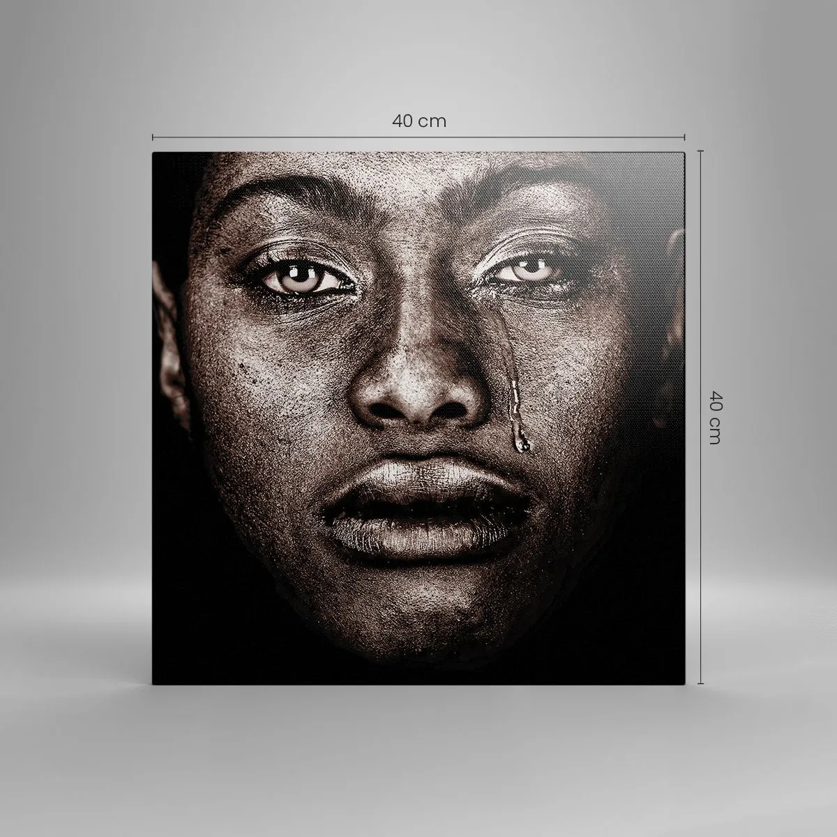 Vászonkép - Egy könnycsepp - 40x40 cm