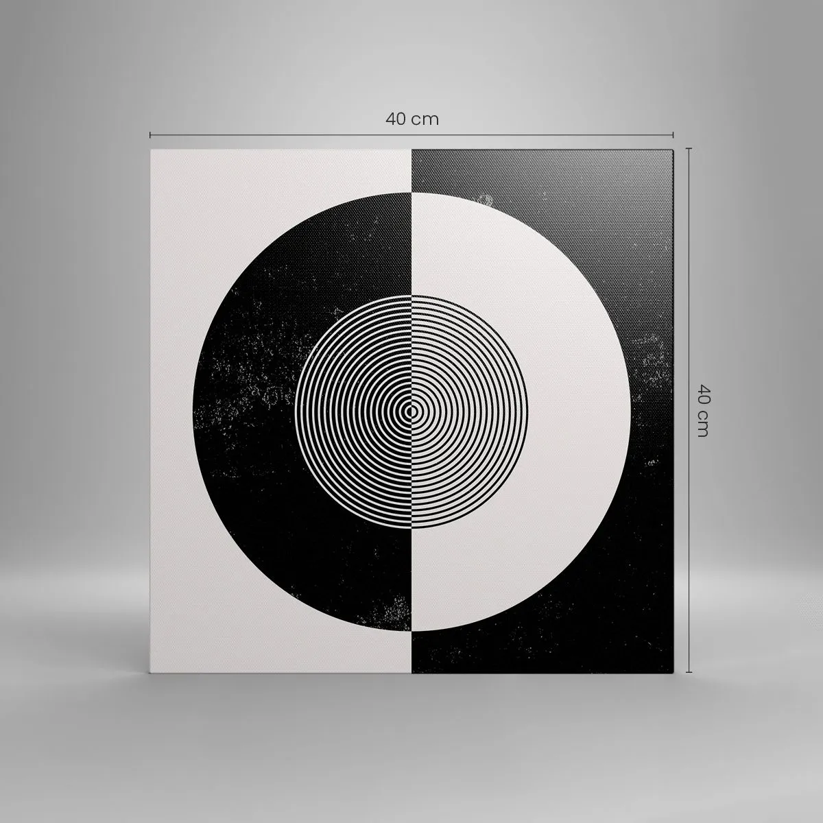 Quadro su tela - Stampe su Tela - Armonia in bianco e nero - 40x40 cm