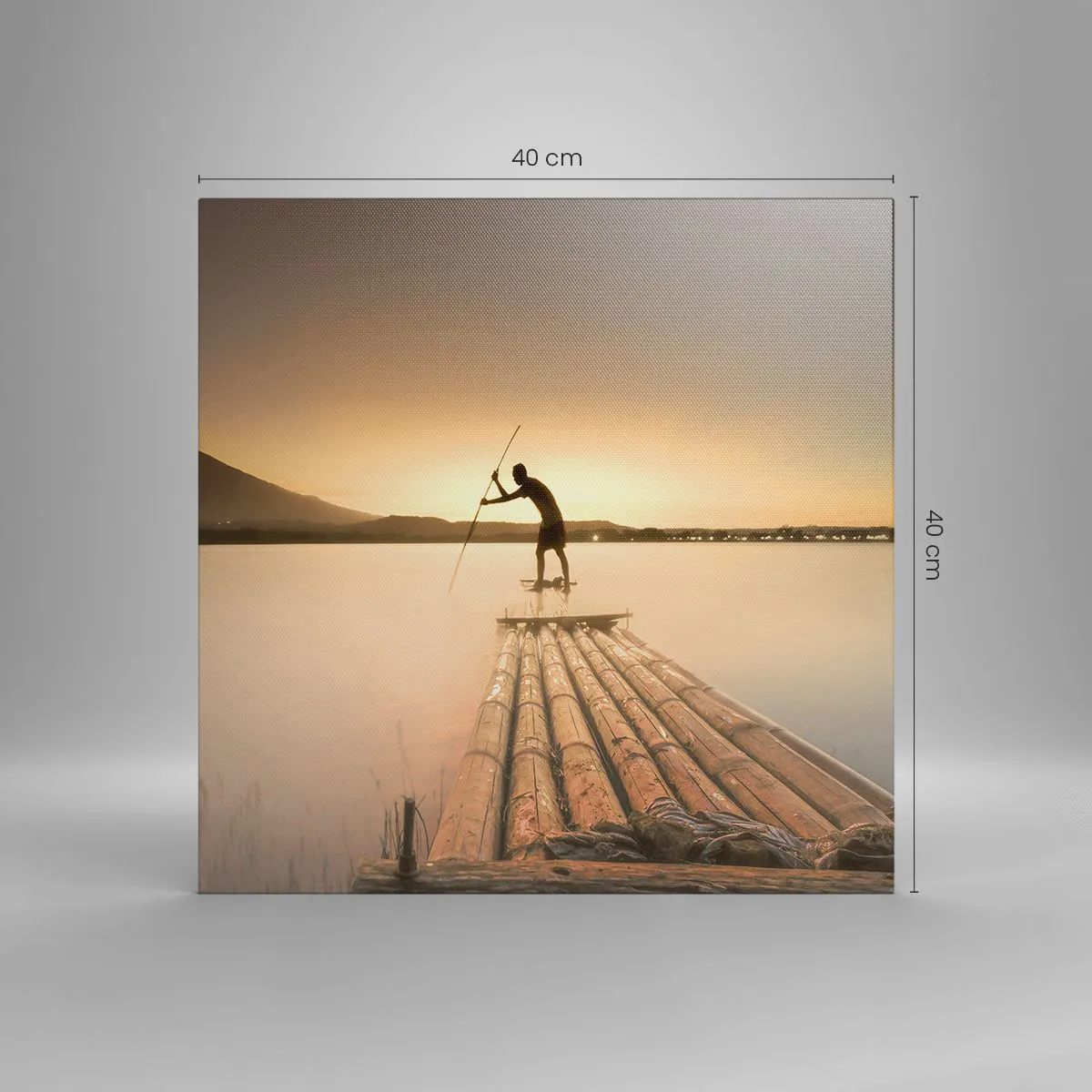 Lærredstryk - Billede på lærred - Før du hviler - 40x40 cm