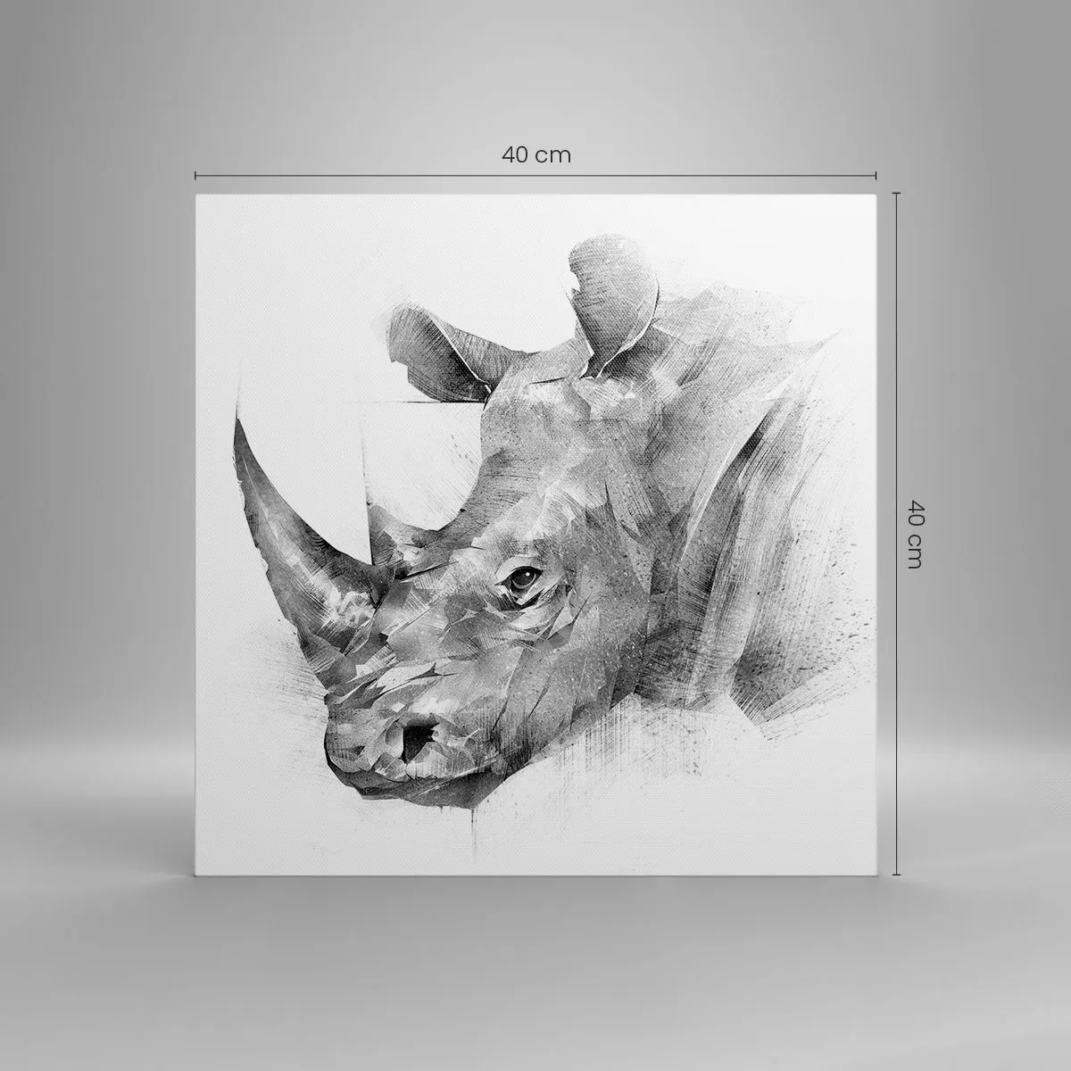 Quadro em tela - Retrato africano - 40x40 cm