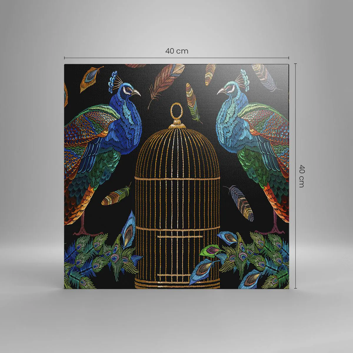 Impression sur toile - Image sur toile - En robes royales - 40x40 cm