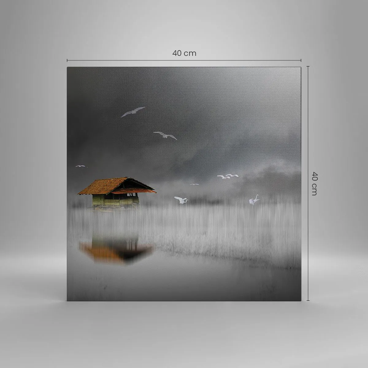 Impression sur toile - Image sur toile - A l'abri de la pluie - 40x40 cm