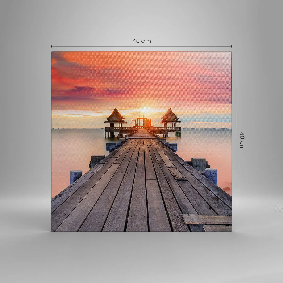 Vászonkép - Nyugat keleten - 40x40 cm