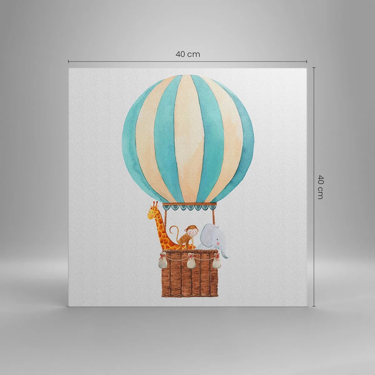 Obraz na płótnie - Fantastyczna wycieczka - 40x40 cm