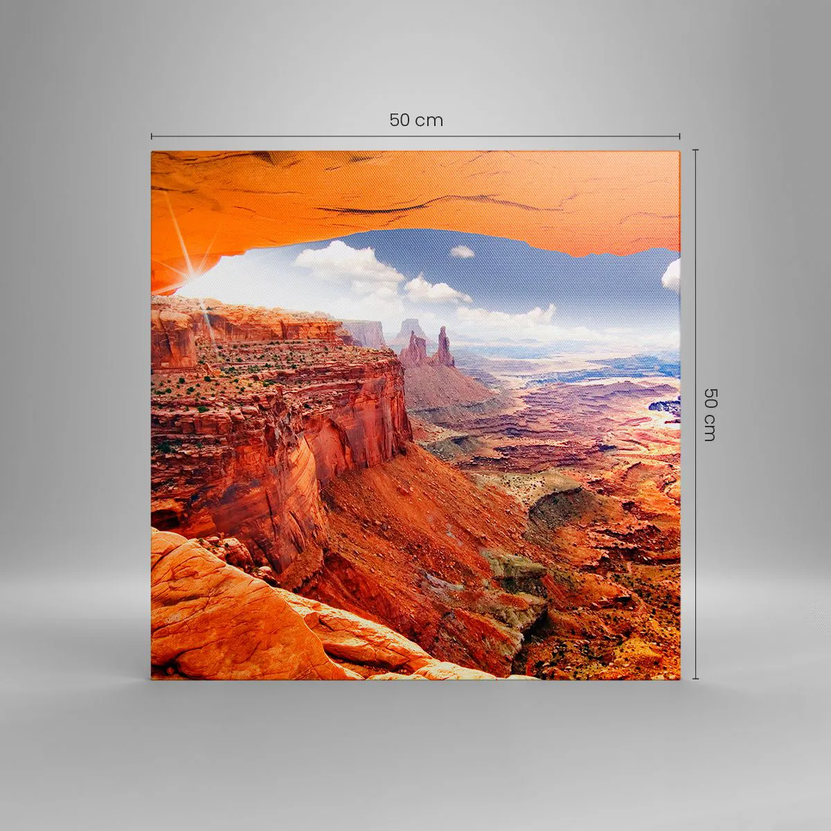 Canvastavla - Bild på duk - Skapat av naturen - 50x50 cm