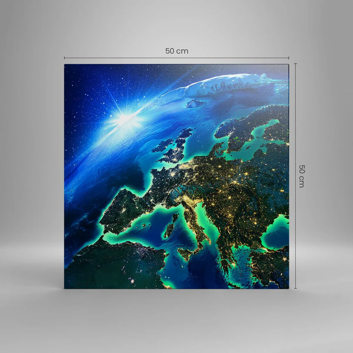 Canvas picture - Sparkling Europe - 50x50 cm