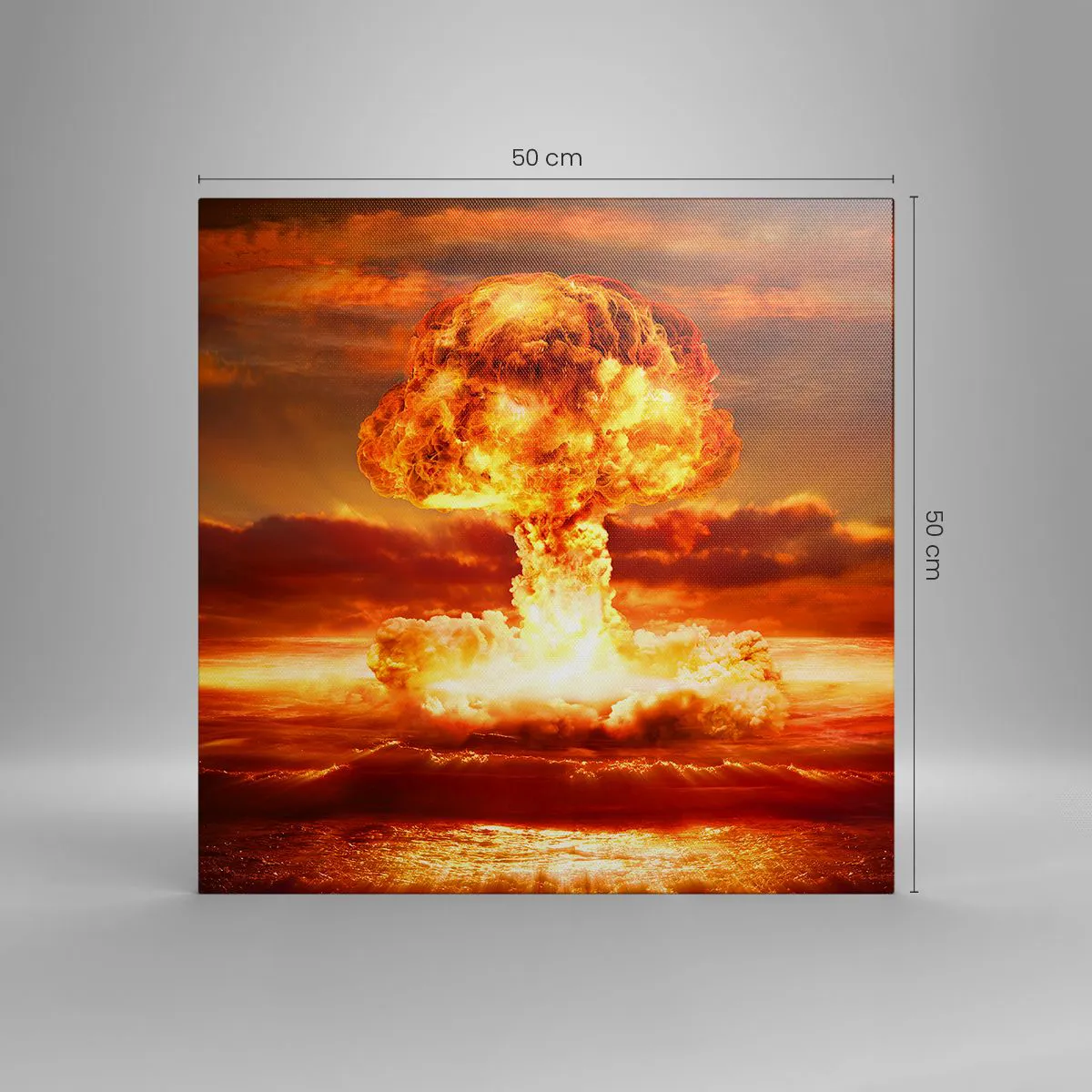 Schilderen op canvas - En het einde zal komen - 50x50 cm