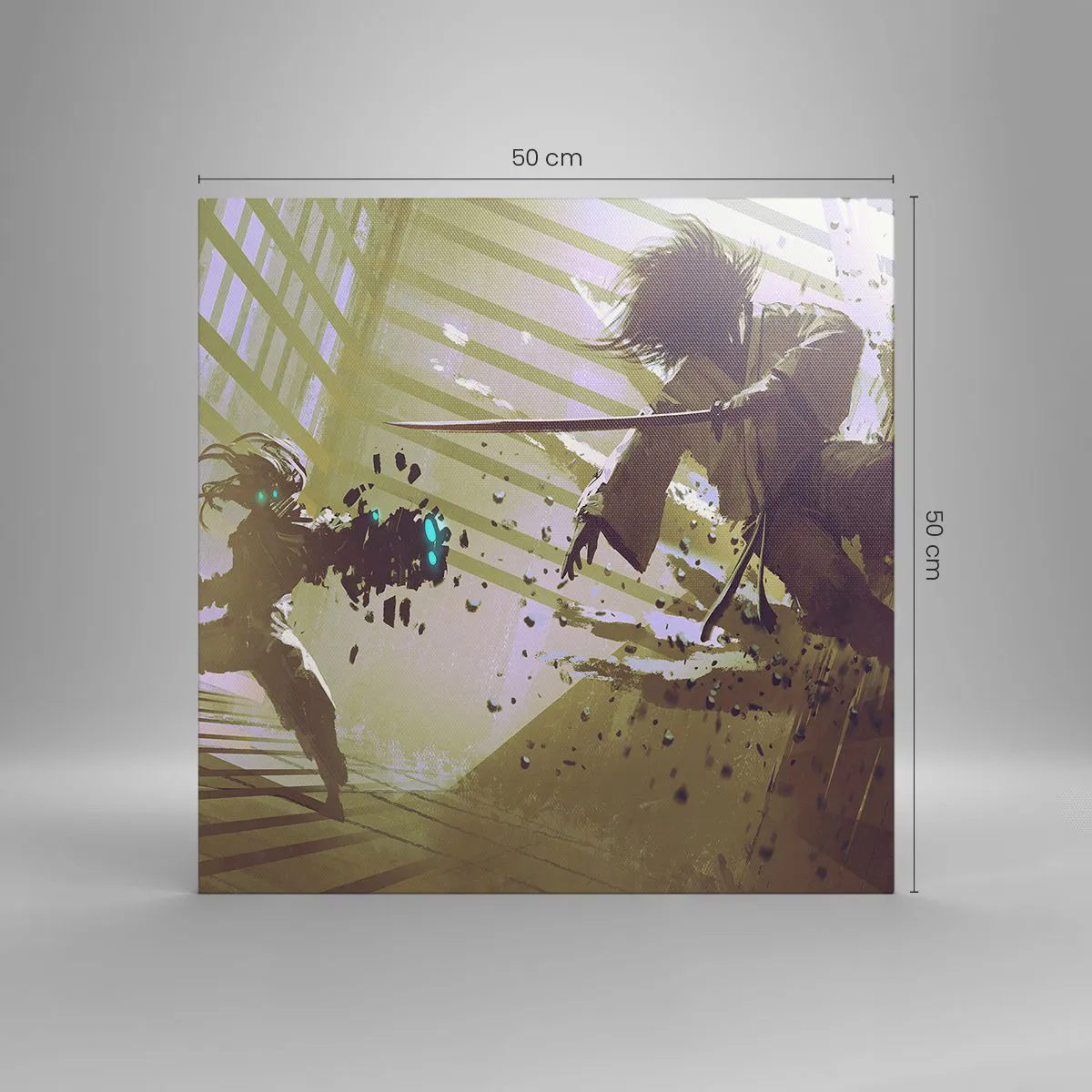 Obraz na płótnie - I ty możesz być samurajem - 50x50 cm