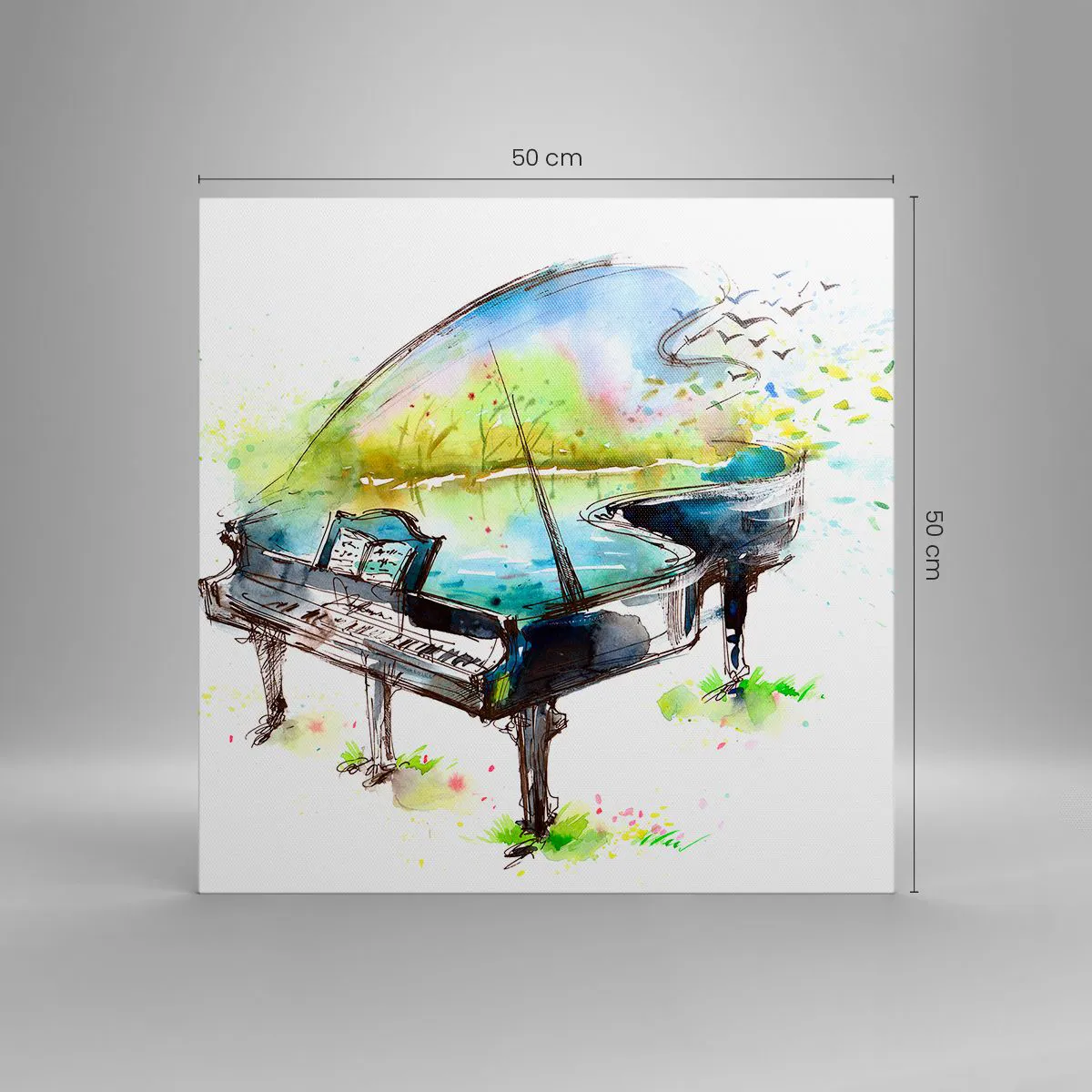 Obraz na plátně - Zakleté v hudbě - 50x50 cm