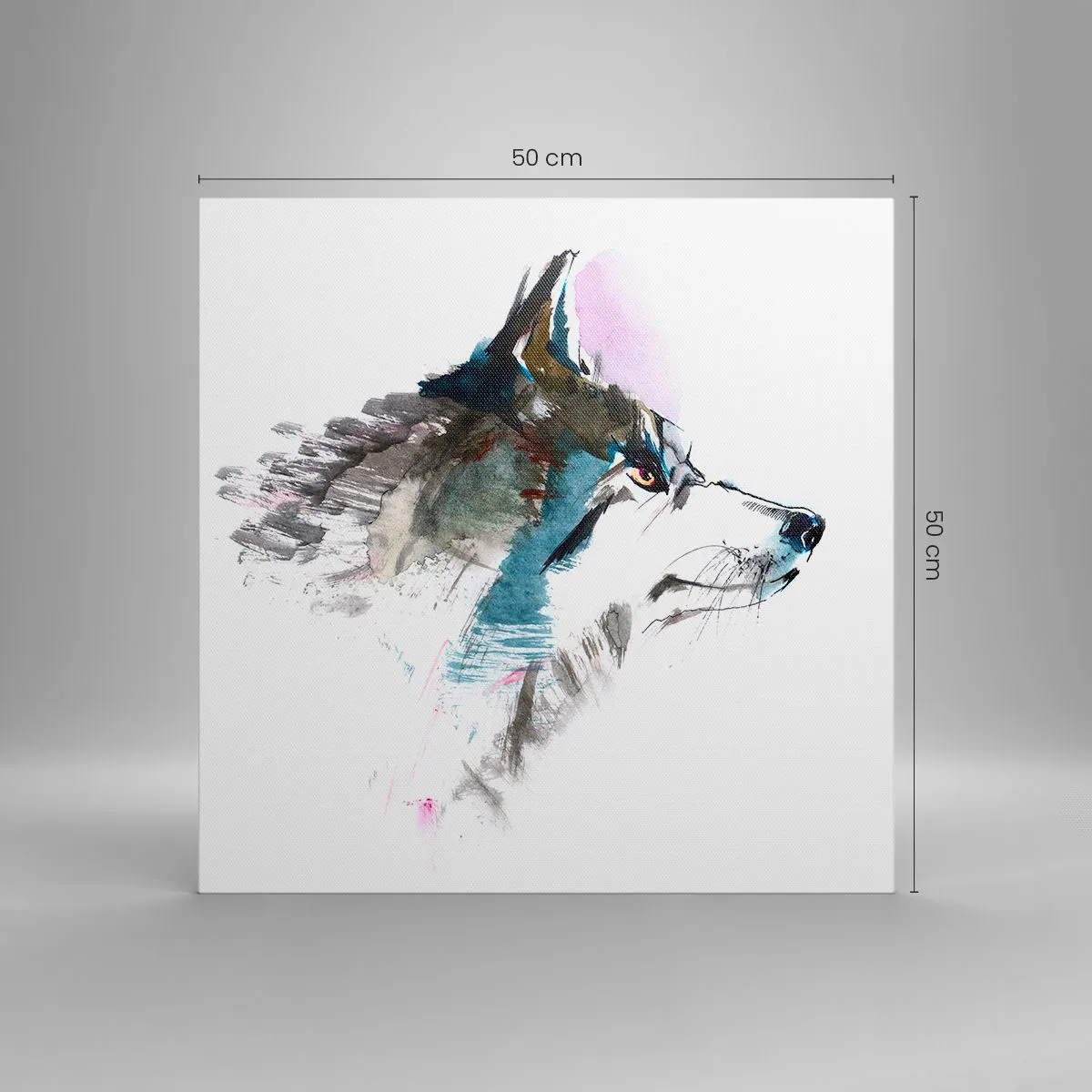 Impression sur toile - Image sur toile - On parle du loup - 50x50 cm