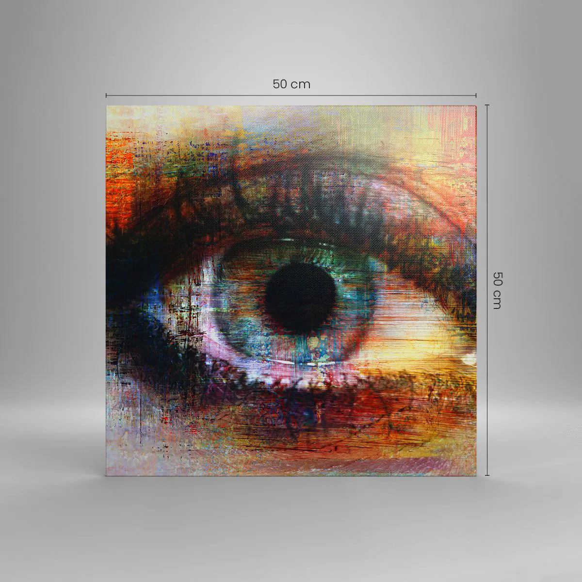 Impression sur toile - Image sur toile - Vous pouvez jeter un coup d'œil dans l'âme - 50x50 cm