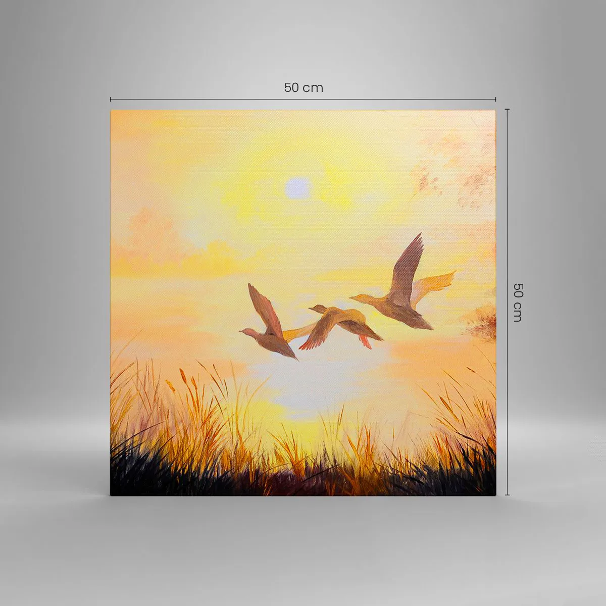 Impression sur toile - Image sur toile - Le début d'un long voyage - 50x50 cm