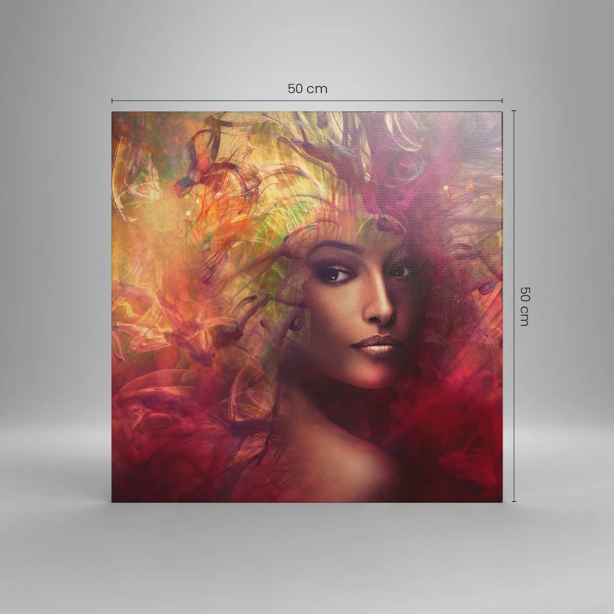 Obraz na płótnie - Tu jestem! - 50x50 cm