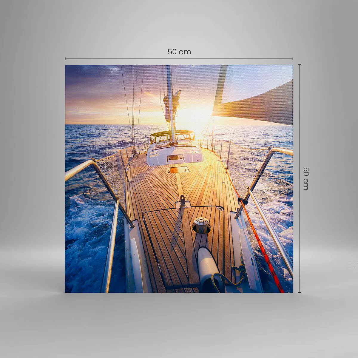 Canvas picture - Running on Waves - 50x50 cm