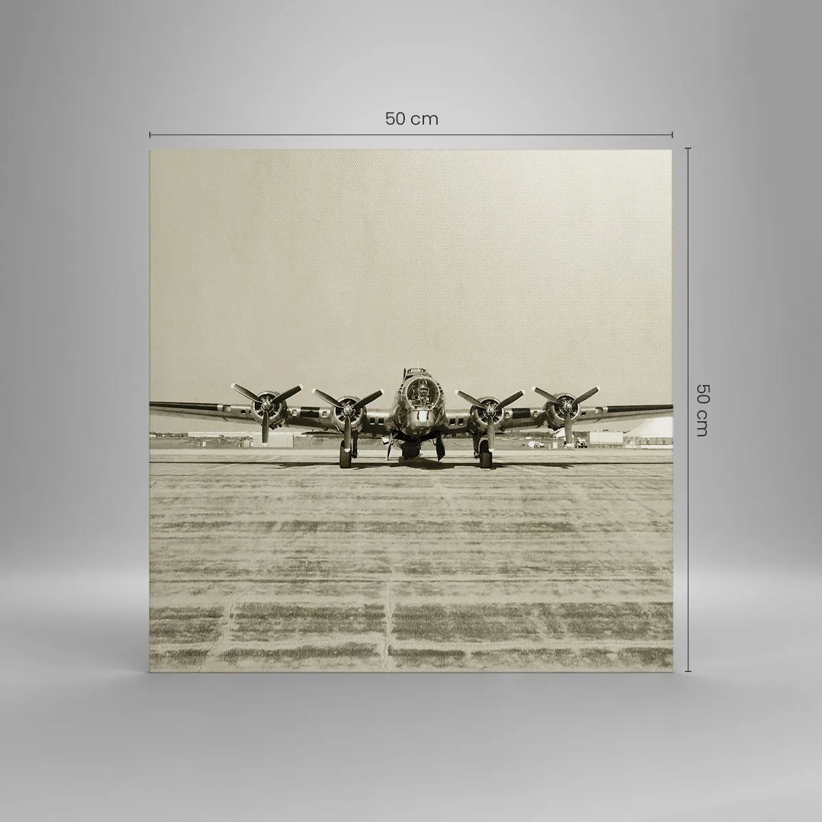 Vászonkép - Mint mindig készen - 50x50 cm