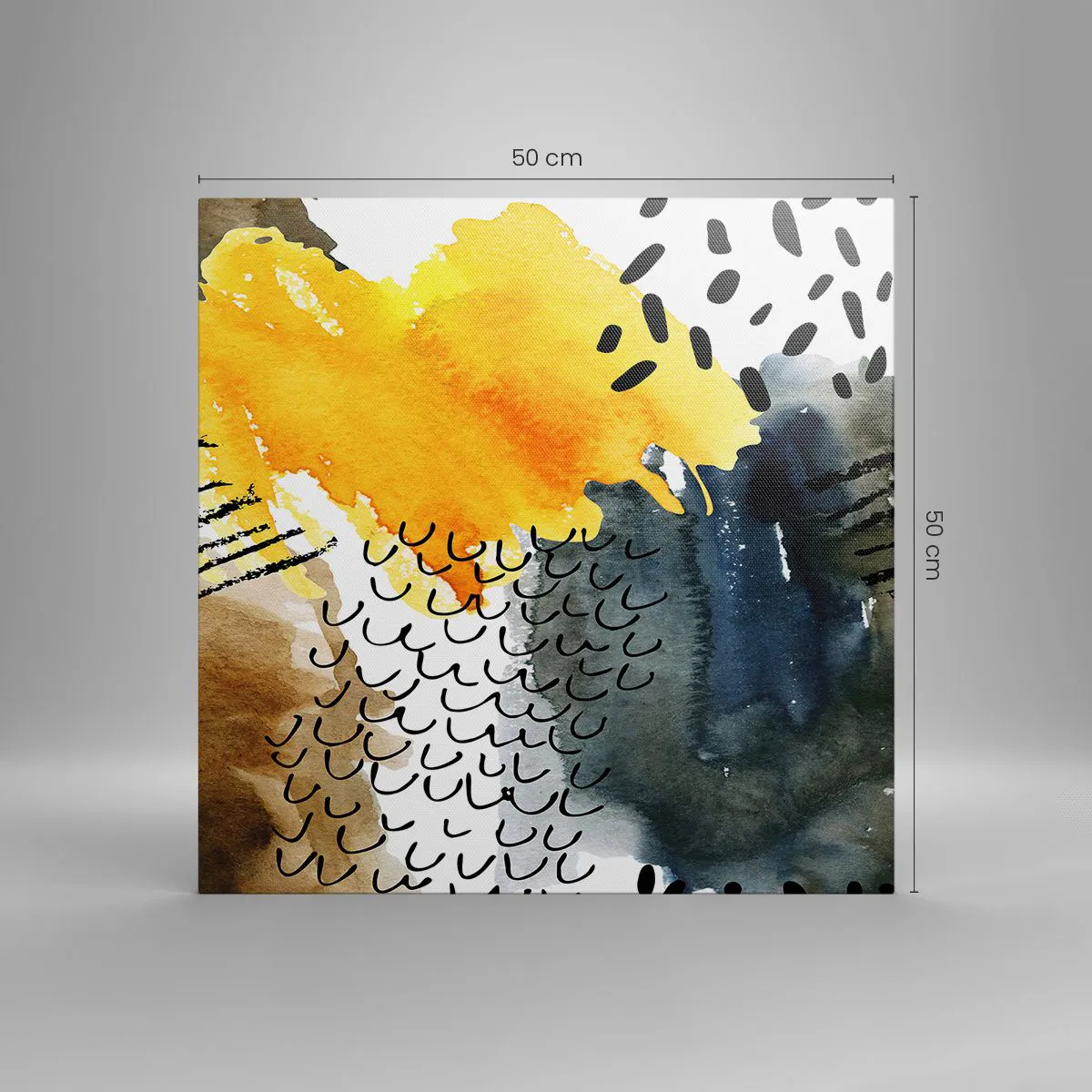 Canvas picture - Meeting of Elements - 50x50 cm