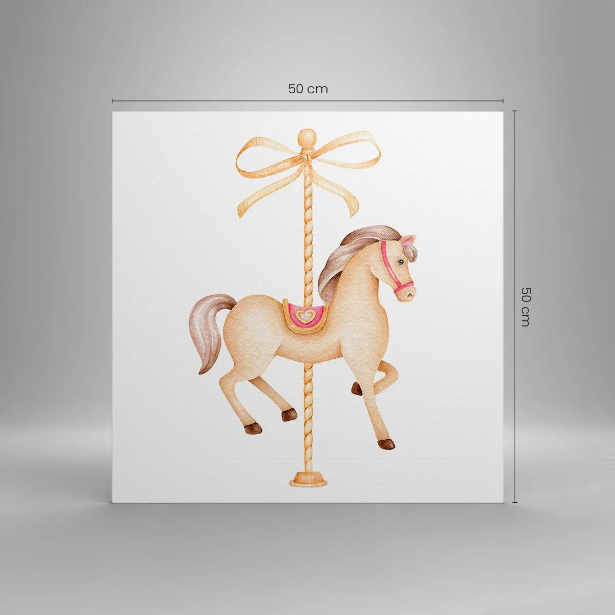 Impression sur toile - Image sur toile - Un trot gracieux - 50x50 cm