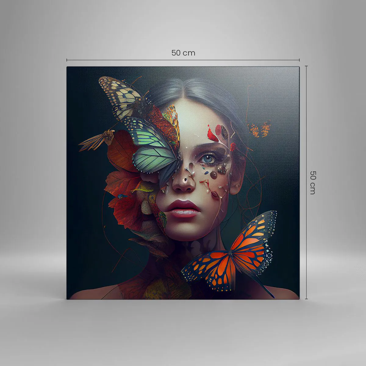 Impression sur toile - Image sur toile - Une merveilleuse métamorphose - 50x50 cm