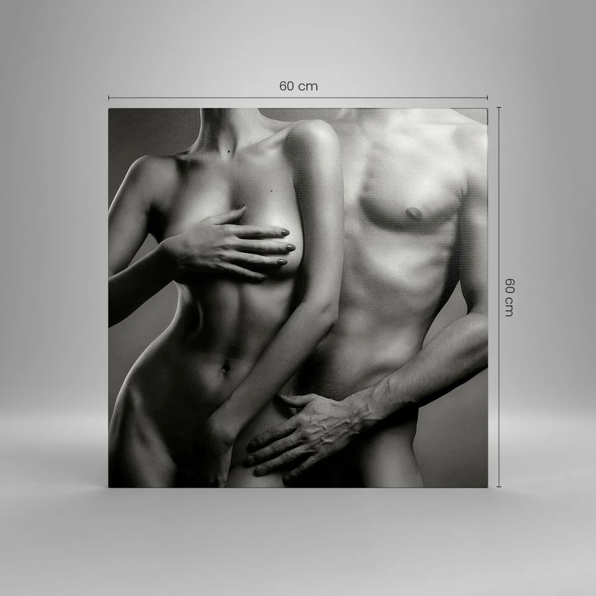 Obraz na plátně - Adam a Eva - 60x60 cm