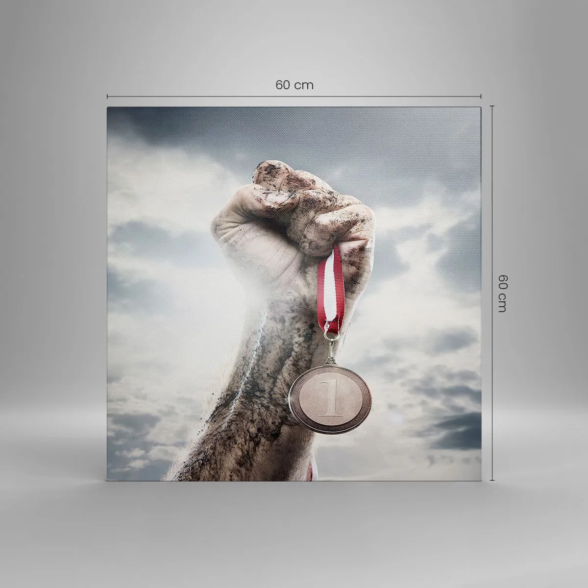 Impression sur toile - Image sur toile - Per aspera ad astra - 60x60 cm