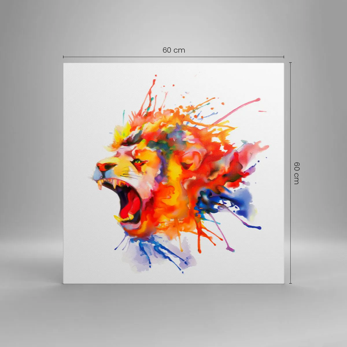 Obraz na plátně - Vybuchnout hněvem - 60x60 cm