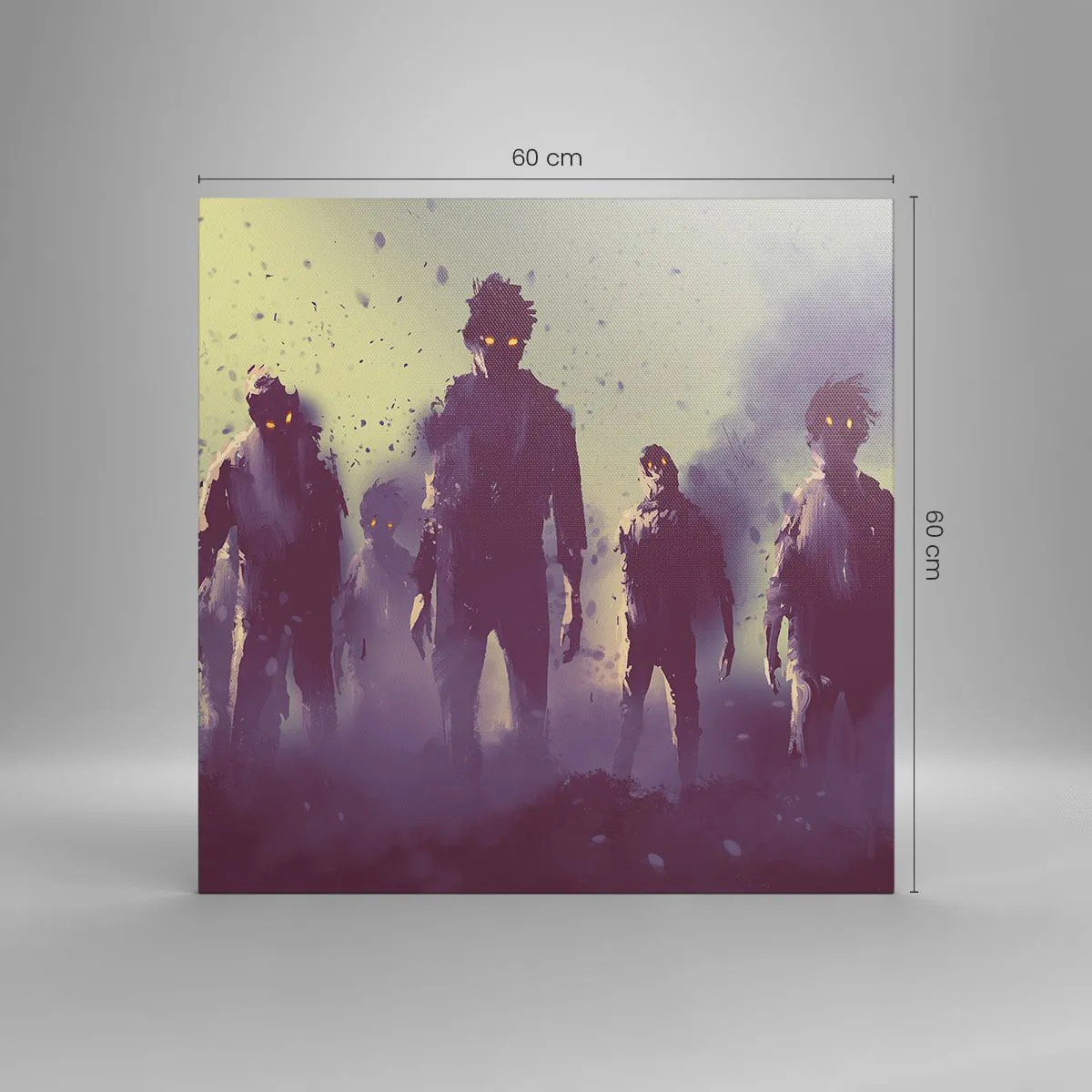 Impression sur toile - Image sur toile - Fais attention! Ils arrivent - 60x60 cm