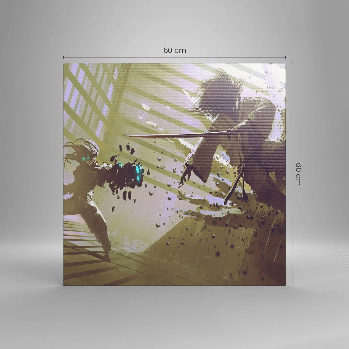 Obraz na płótnie - I ty możesz być samurajem - 60x60 cm