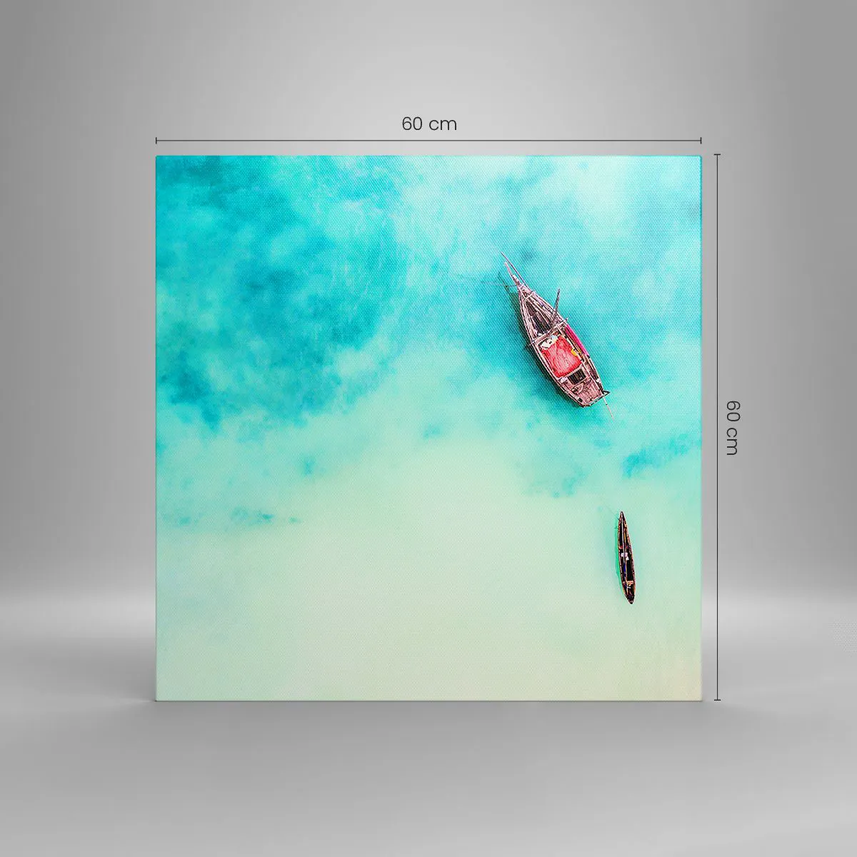 Canvas picture - On the Beaches of Zanzibar, When the Tide Is High - 60x60 cm