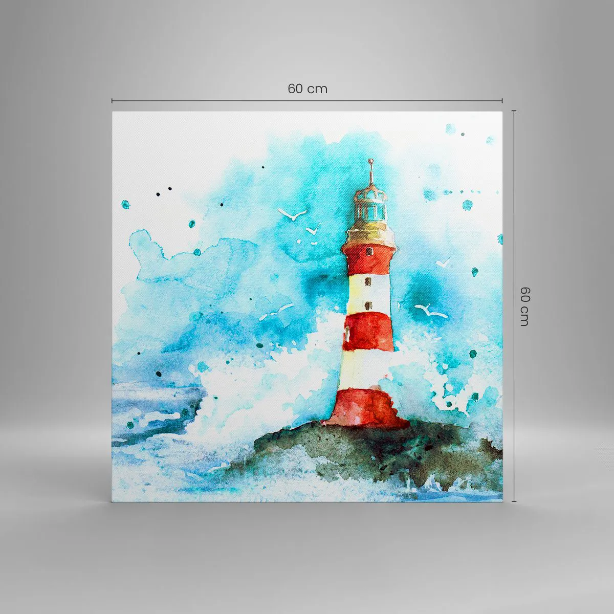 Quadro su tela - Stampe su Tela - L'unità dei quattro elementi - 60x60 cm