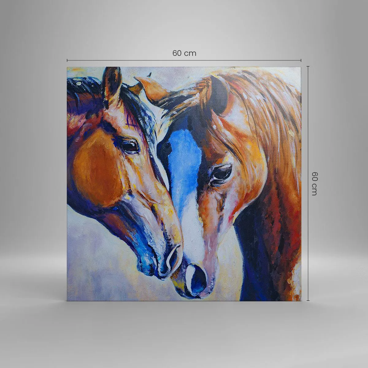 Impression sur toile - Image sur toile - Est-ce de l'amitié ? Ou de l'amour ? - 60x60 cm