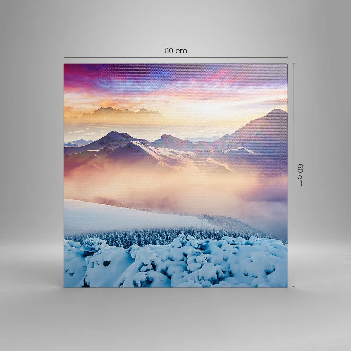 Obraz na płótnie - Siła i czystość natury - 60x60 cm