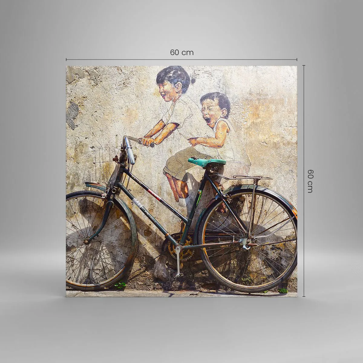 Cuadro sobre lienzo - Impresión de Imagen - ¿Verdadero o falso? - 60x60 cm