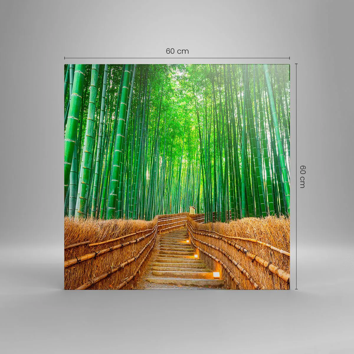 Impression sur toile - Image sur toile - L'essence de la nature asiatique - 60x60 cm