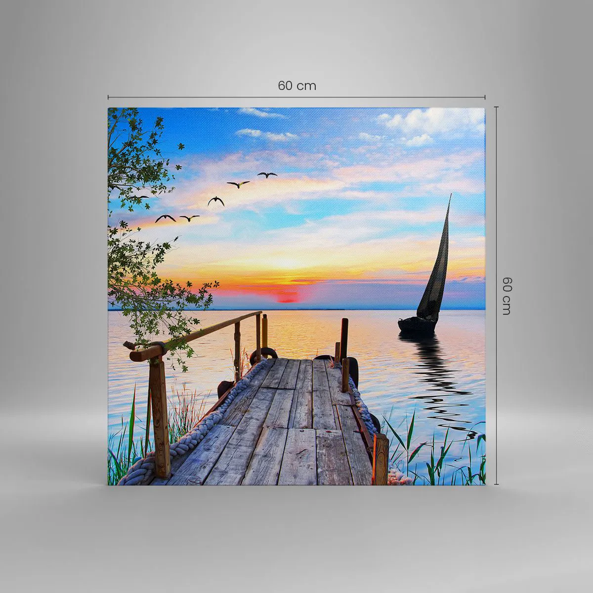 Impression sur toile - Image sur toile - Bonsoir! - 60x60 cm