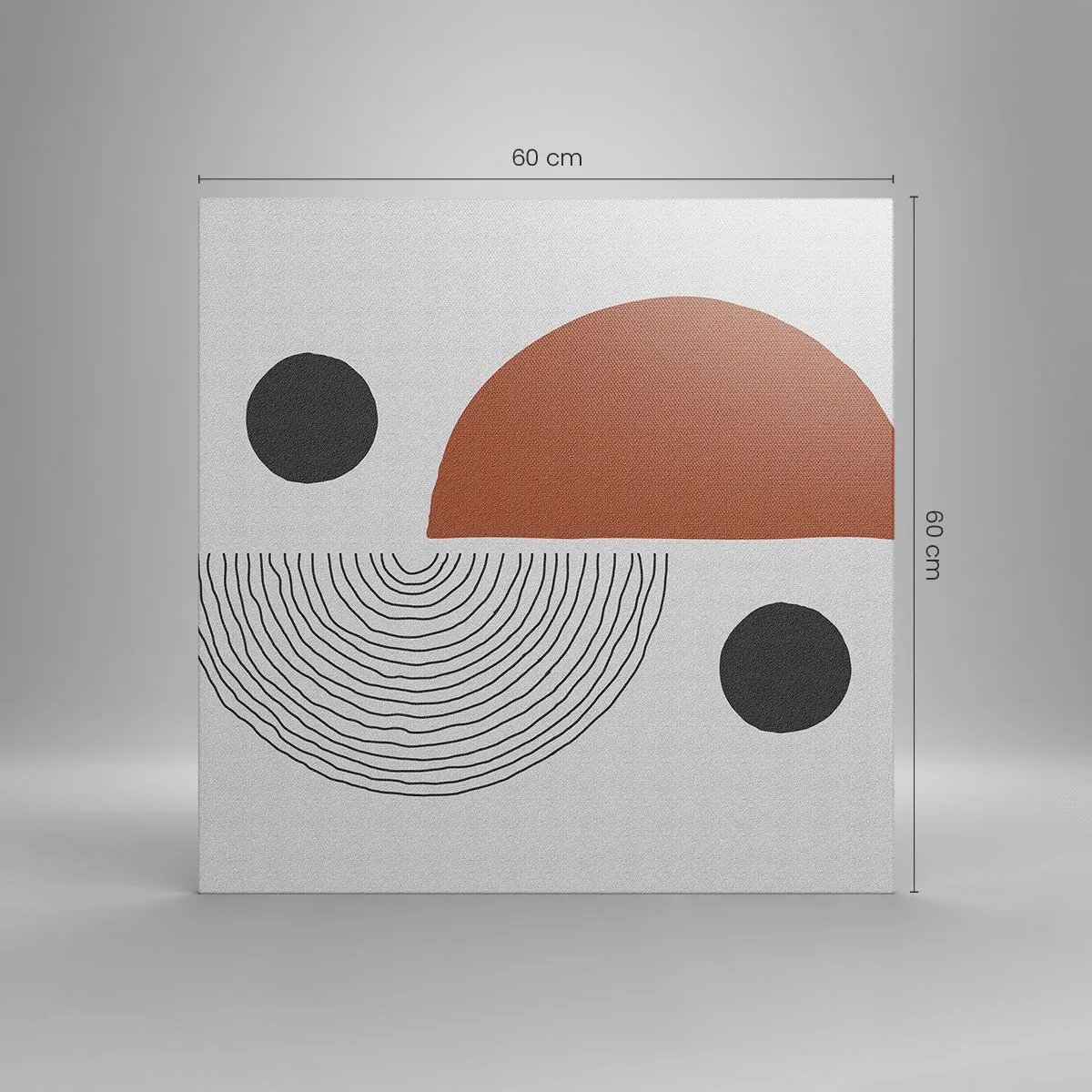 Bild auf Leinwand - Leinwandbild - Perfektion des Rades - 60x60 cm