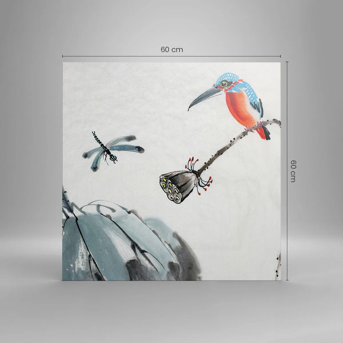 Schilderen op canvas - Het leven van de weide - 60x60 cm