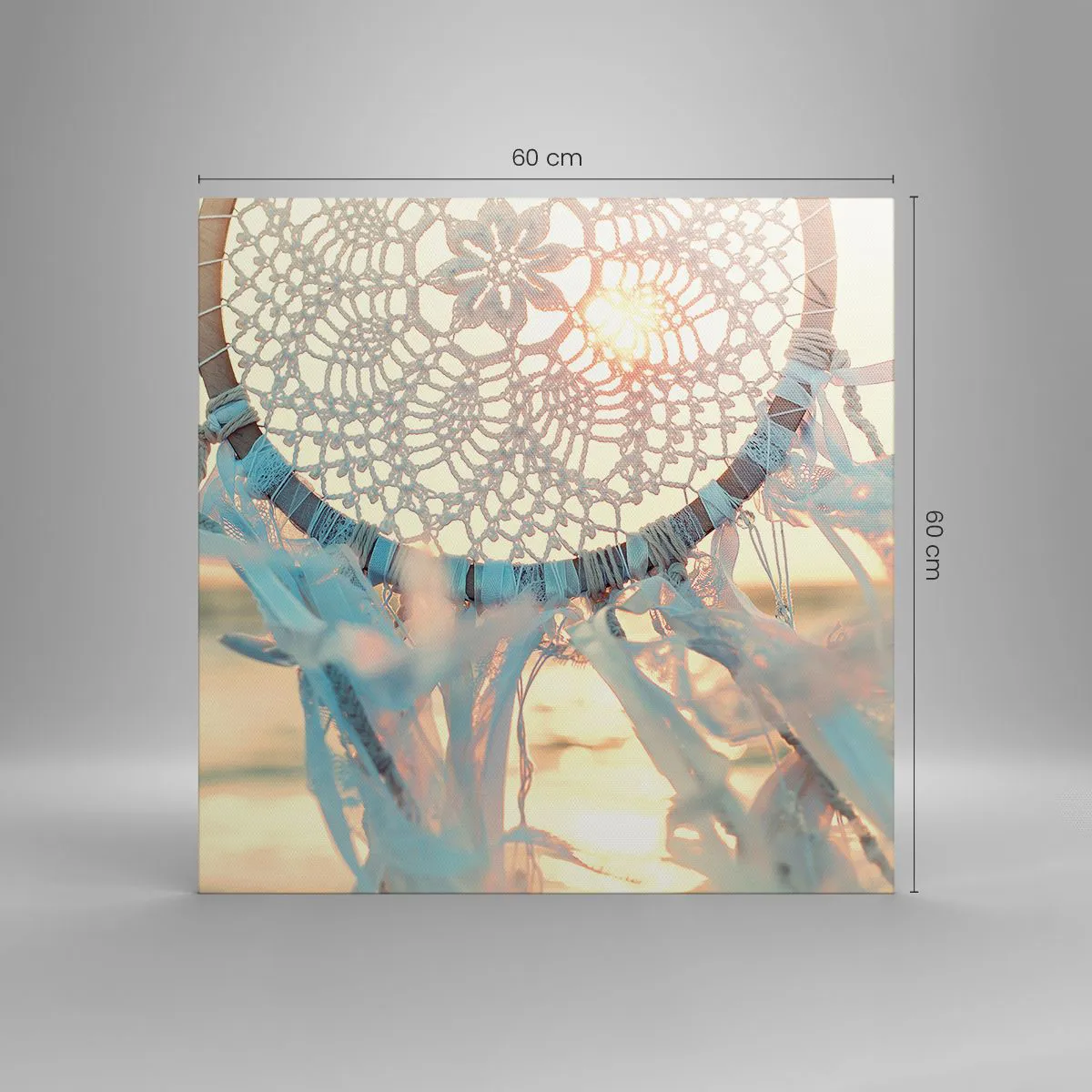 Vászonkép - Csipkés totem - 60x60 cm