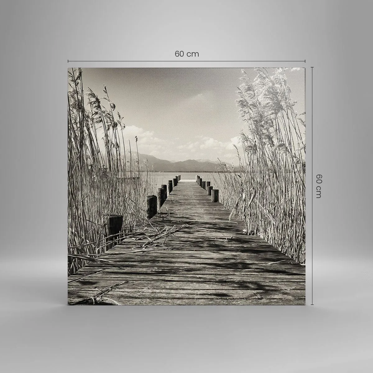 Lærredstryk - Billede på lærred - I græssernes fred - 60x60 cm